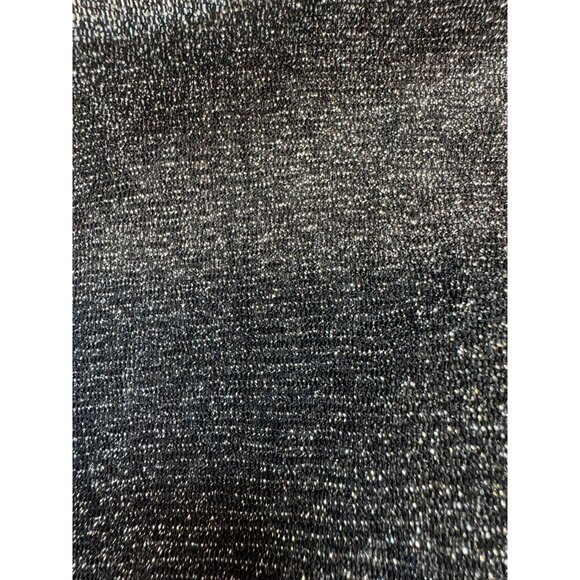 Lane Bryant Womens Metallic Knit Going Out Top Size 18/20 Black Gold Sheer - Picture 3 of 9